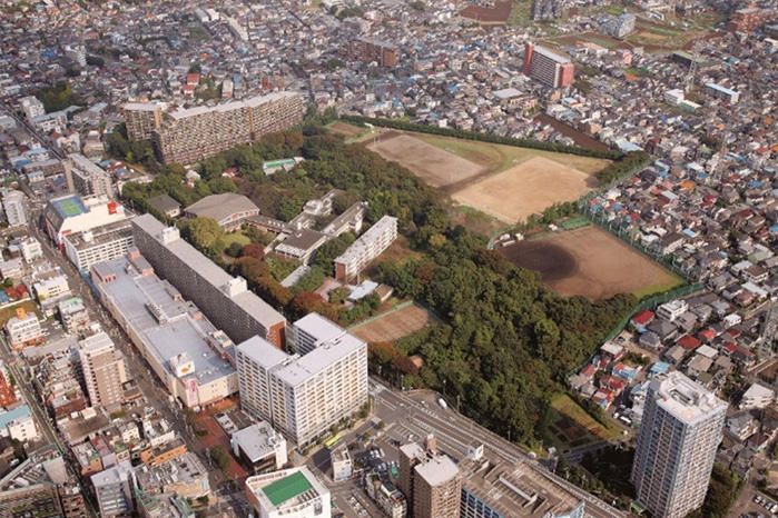 志木高全景（航空写真）