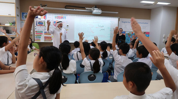 アラビア語の体験講座の様子