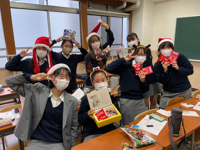高校2年時に行ったドイツ語の授業内でのクリスマスパーティー