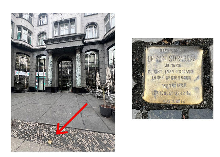 写真5　ストルパーシュタイン／つまずきの石